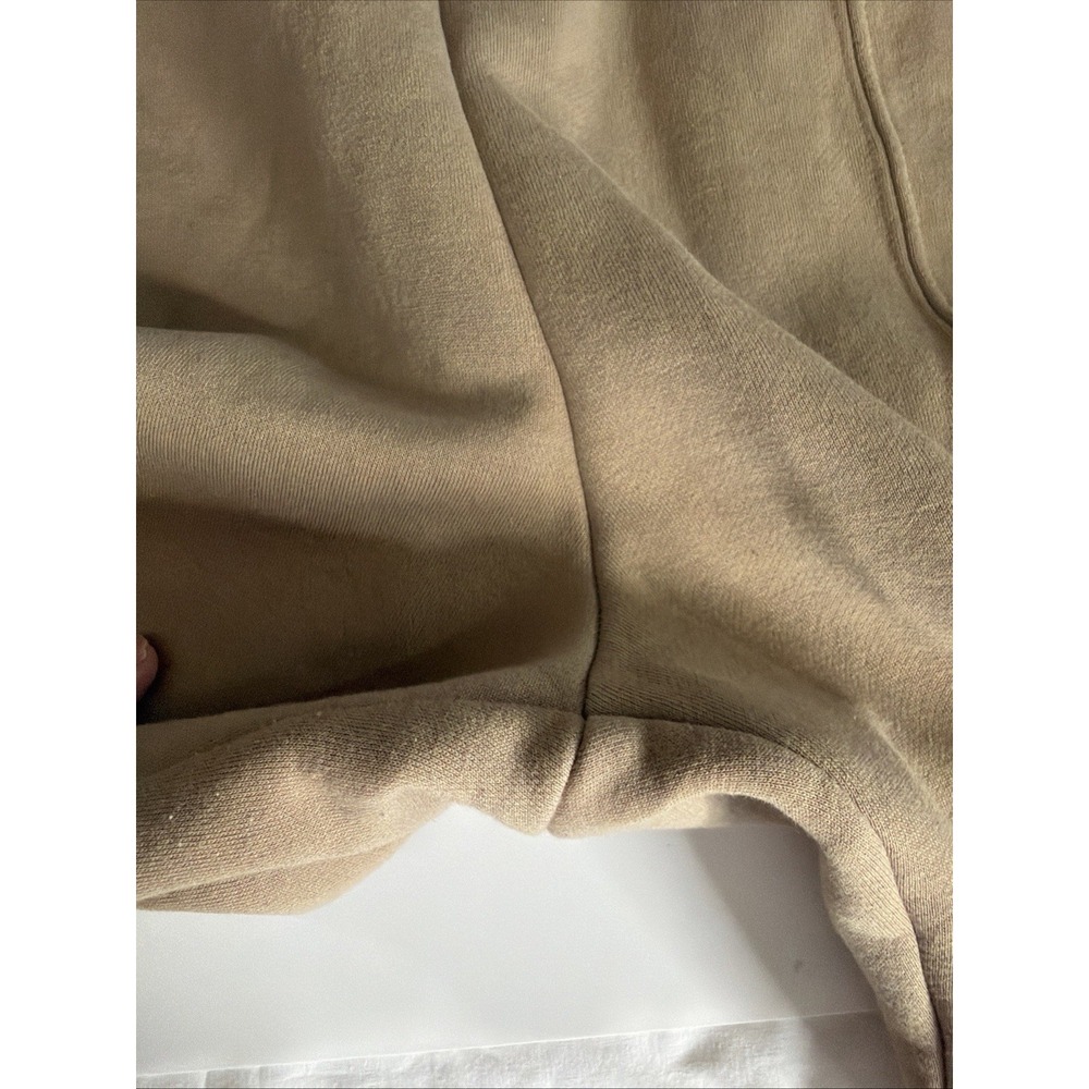 Zara Wide Leg Fleece Sweet Pants Womans M Neutral Soft Thick Lounge Minimalist - Picture 6 of 10